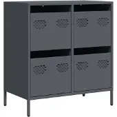 vidaXL Sideboard Anthracite 68x39x73,5 cm Acier laminé à froid