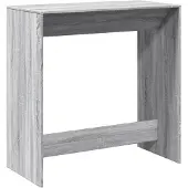 vidaXL Table de bar Gris Sonoma 102x50x103,5 cm Bois composite