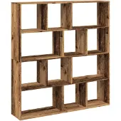 vidaXL Bibliothèque vieux bois 132x29x141,5 cm bois d'ingénierie