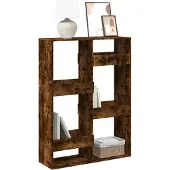 vidaXL Bibliothèque chêne fumé 100x33x135 cm bois d'ingénierie