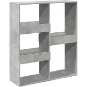 vidaXL Cloison de séparation gris béton 100x33x115cm bois d'ingénierie