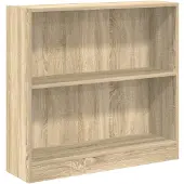 vidaXL Bibliothèque chêne sonoma 80x24x75 cm bois d'ingénierie