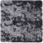 vidaXL Tapis shaggy à poils longs NAVARRA gris foncé 120x120 cm