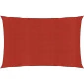 vidaXL Voile d'ombrage 160 g/m² Rouge 4x5 m PEHD