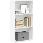 vidaXL Bibliothèque blanc 60x30x114 cm bois d'ingénierie