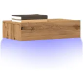 vidaXL Armoires TV avec lampes LED 2 pcs. Chêne Artisan 60x35x15,5 cm