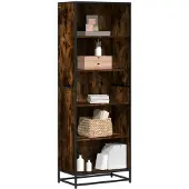 vidaXL Bibliothèque chêne fumé 60x35x170,5 cm bois d'ingénierie