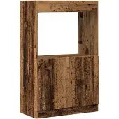 vidaXL Buffet haut vieux bois 63x33x100 cm bois d'ingénierie
