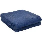 vidaXL Tapis de tente bleu 4x2 m