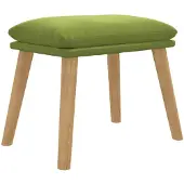 vidaXL Repose-pied Vert clair 45x29,5x39 cm Velours