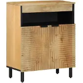 vidaXL Buffet marron 60x33x75 cm bois massif de manguier