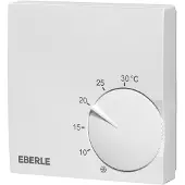 Eberle Thermostat d'ambiance RTR S 6721 1, Slimline Régulateur de température ambiante, Thermostat, Blanc