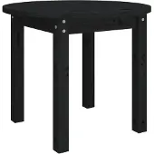 vidaXL Table basse noire à55x45 cm pin massif