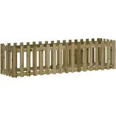 OEM vidaXL Lit surélevé Design clôture à lattes 200x50x50 cm Bois de pin imprégné