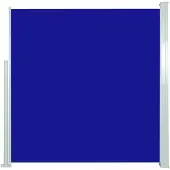 vidaXL Marquise latérale extensible 140x300 cm Bleu
