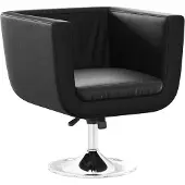 vidaXL Chaise de bar Noir Similicuir