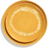 Serax Feast Assiette S Yellow Stripes White