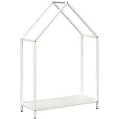 vidaXL Étagère à bois de chauffage Blanc 60x25x90 cm Acier laminé à froid