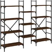vidaXL Bibliothèque chêne marron 160x28,5x136,5 cm bois d'ingénierie