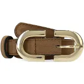 Manfield Ceinture marron / or