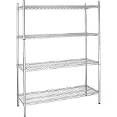 Vogue Étagère de rangement en métal avec étagères réglables 1525 x 1853 x 460 mm