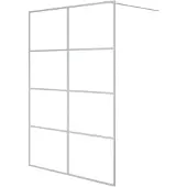 vidaXL Cabine de douche à l'italienne 140x195 cm verre ESG transparent couleur argent