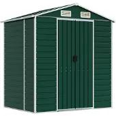 vidaXL Abri de jardin vert 191x130x198 cm Acier galvanisé
