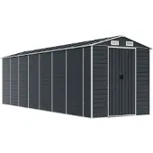 vidaXL Abri de jardin 191x640x198 cm acier galvanisé couleur anthracite