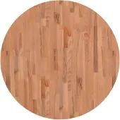 vidaXL Dessus de table Ø90x1,5 cm rond bois massif de hêtre
