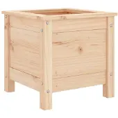 Super Merchant Jardinière 40x40x39 cm bois de pin massif