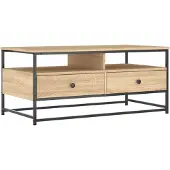 vidaXL Table basse en chêne Sonoma 100x51x45 cm Bois composite