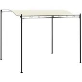 vidaXL Pavillon en tissu blanc crème