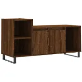 vidaXL Armoire TV marron imitation chêne 100x35x55 cm Bois composite