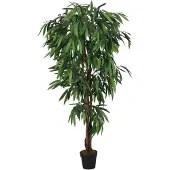 vidaXL Manguier artificiel 1050 feuilles 200 cm vert