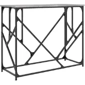 vidaXL Table console sonoma gris 100x40x80 cm bois d'ingénierie