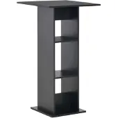 vidaXL Table de bar noire 60x60x110 cm