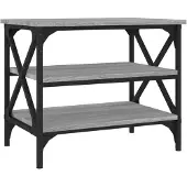 vidaXL Table d'appoint Gris Sonoma 55x38x45 cm Bois composite