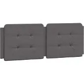 vidaXL Coussin de tête de lit "Zadar" Gris 120 cm Similicuir