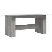 vidaXL Table de salle à manger Gris Sonoma 180x90x76 cm Bois composite