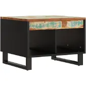 vidaXL Table basse 55x50x40 cm Vieux bois massif
