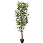 vidaXL Bambou artificiel 1104 feuilles 180 cm vert