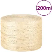 vidaXL Corde 100 % sisal 3 mm 200 m