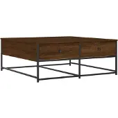 vidaXL Table basse marron imitation chêne 100x99x40 cm Bois composite