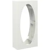 vidaXL Étagère à bois de chauffage Blanc 50x23x100 cm Acier laminé à froid
