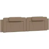 vidaXL Coussin de tête de lit "Viana" Cappuccino-Brun 200 cm similicuir