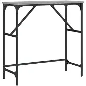 vidaXL Table console sonoma gris 75x32x75 cm bois d'ingénierie