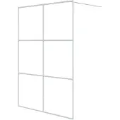 vidaXL Paroi de douche pour passage piétonnier blanc 140x195 cm ESG-verre clair