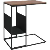 vidaXL Table d'appoint noire 55x36x59,5 cm Bois composite