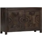 Natur24 Buffet en bois de manguier 110 x 70 x 35 cm brun