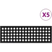 vidaXL Marches d'escalier 5 pcs 25x75 cm caoutchouc